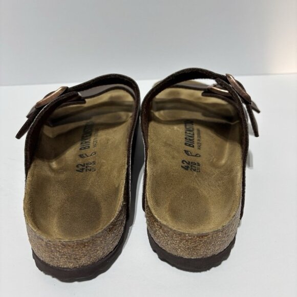 Birkenstock Men’s Arizona Dark Brown Sandals, Size 9M, EUR 42